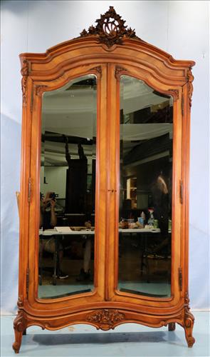 19 Century French armoire with fitted interior (1 of 5)
