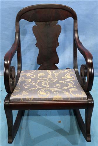 Period mahogany Empire double arm rocker (1 of 3)