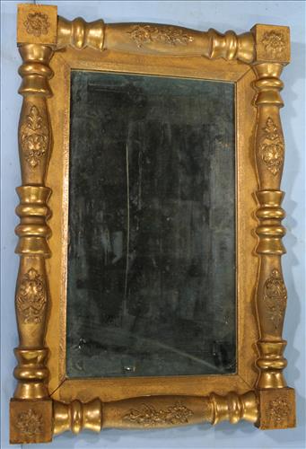 Federal gold gilded hanging mirror, all original (1 of 3)