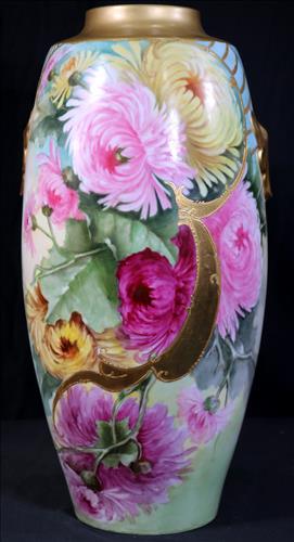 Beautiful hand painted vase, matches Item #12 (1 of 4)