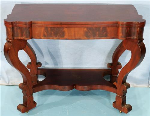Empire mahogany game table attrib. to Meeks (1 of 4)