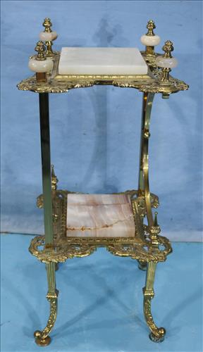 Victorian brass and onyx fern stand (1 of 4)