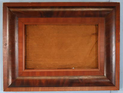 Mahogany ogee empire frame, 24 x 19: Mahogany ogee empire frame, 24 x 19