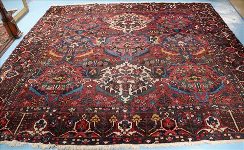 Antique Persian square rug, 10 ft. 8 in. Sq. (1 of 7)