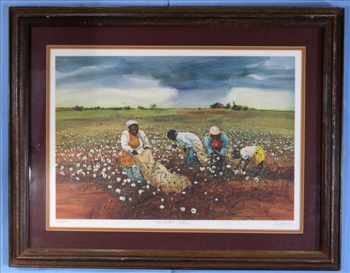 Cotton Pickers, limited edition signed Deloney, 22 x 28 (1 of 5)