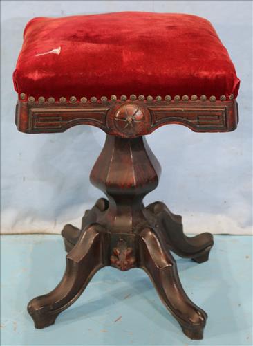 Rosewood Victorian piano stool (1 of 3)