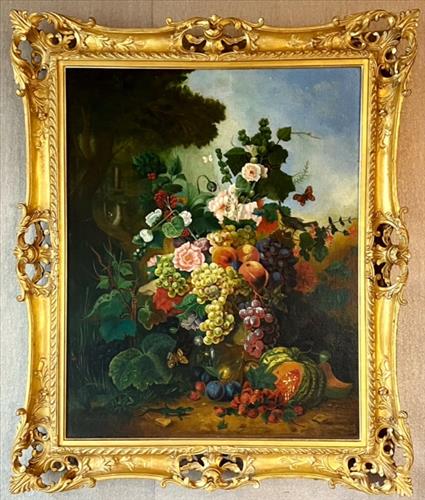 Large Breathtaking 19th Century Oil on Canvas (1 of 2)