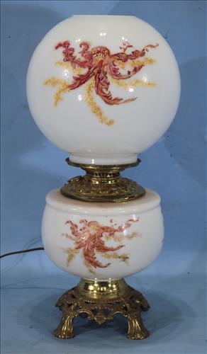 Gone with the wind lamp with dried foliage design (1 of 5)