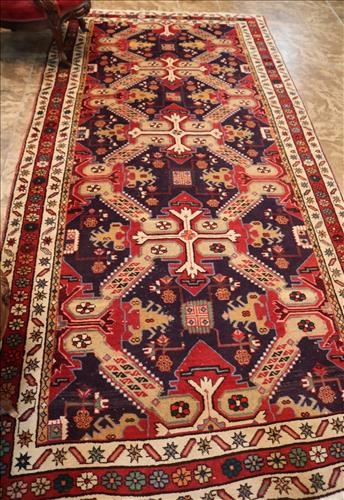 Handmade Persian rug with vivid colors, 8 ft. 11 in. x 4 ft. (1 of 4)