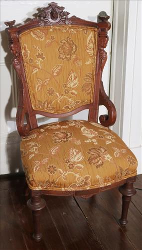 Walnut Victorian side chair by John Jeliff (1 of 7)