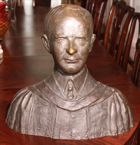 Bronze bust George E. Nietzsche, a friend of humanity (1 of 4)