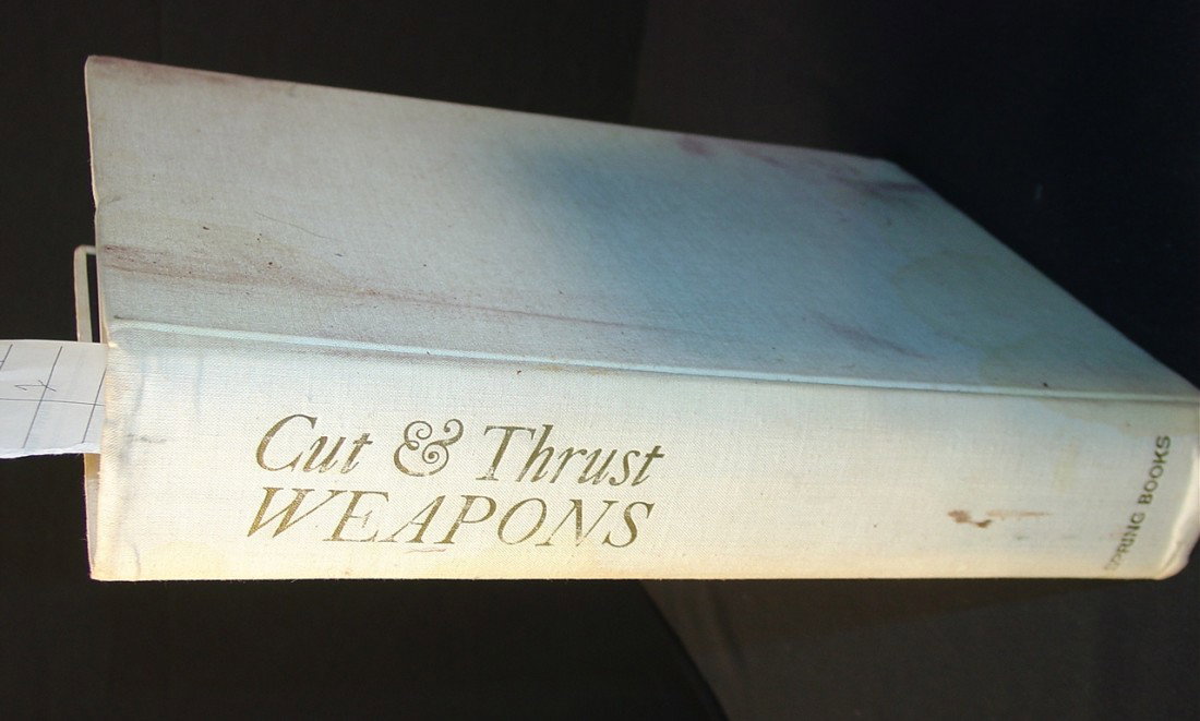 Large book, titled: Cut and Thrust Weapons by Edu: Large book, titled: Cut and Thrust Weapons by Eduard Wagner - about swords