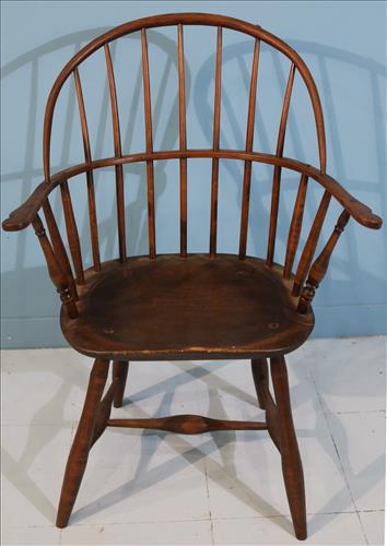 Period chestnut Windsor arm chair (1 of 4)