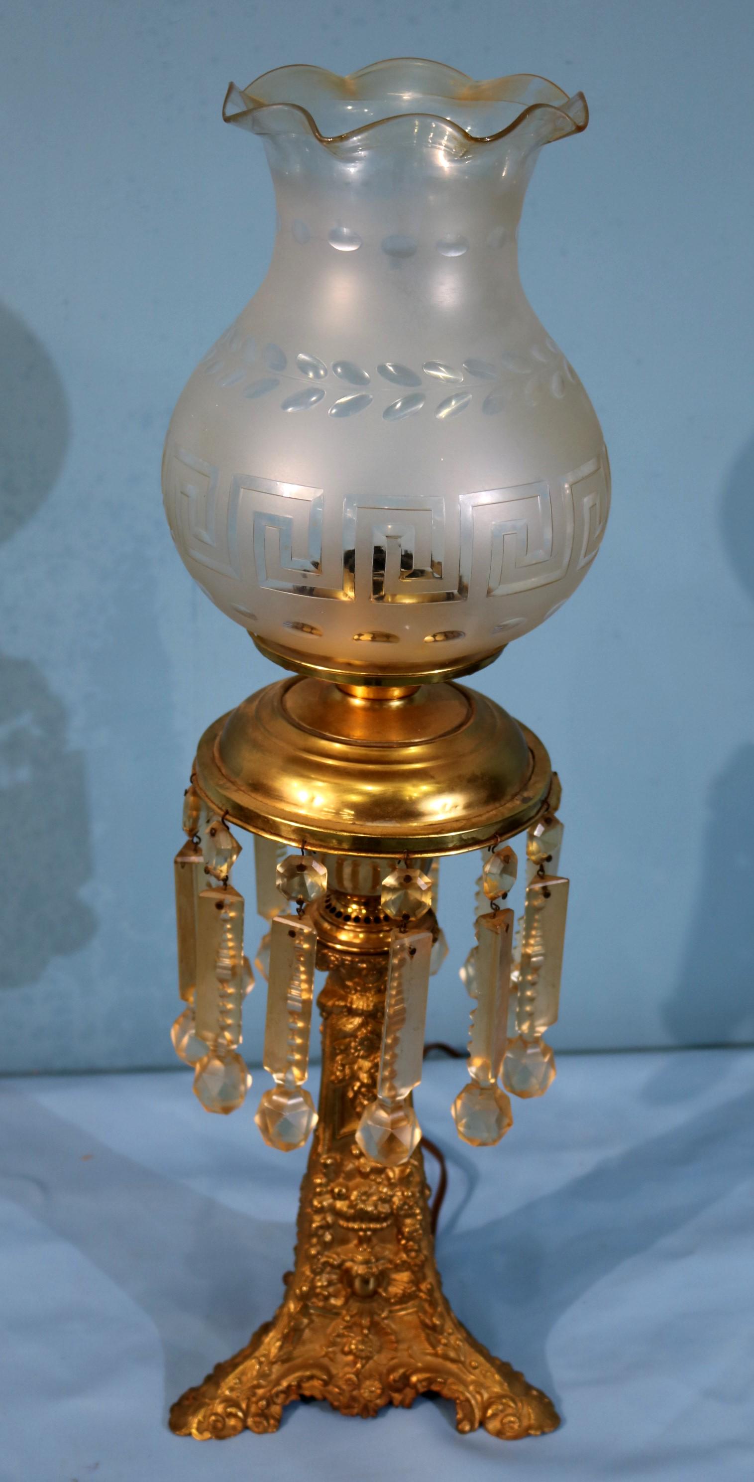 Astral lamp, July 14, 1848 signed Cornelius lamp (1 of 5)