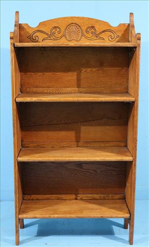 Oak folding bookcase with 4 shelves (1 of 4)