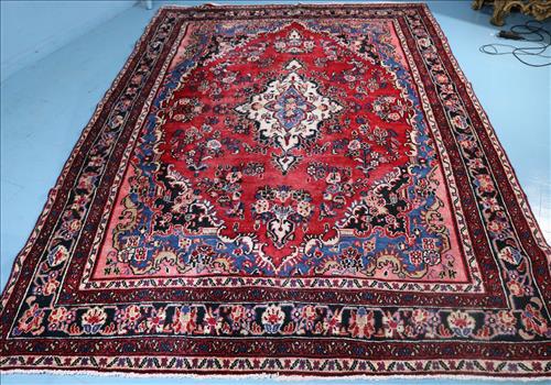 Persian hand knotted area rug, 6 ft. 9 in. x 9 ft. 10 in. (1 of 4)