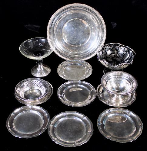 13 pieces of sterling silver serving pieces (1 of 3)