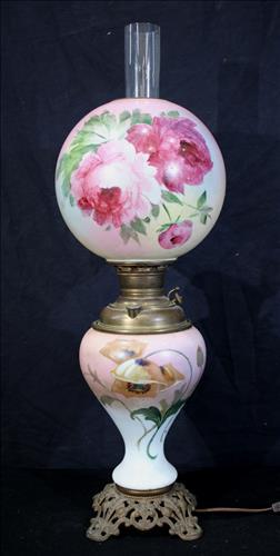 Electric gone with the wind lamp signed Miller (1 of 4)