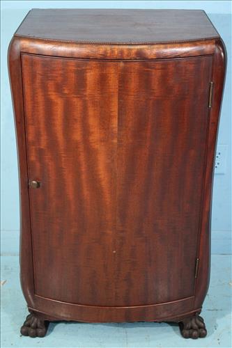 Mahogany sheet music cabinet with claw feet (1 of 4)