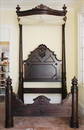 Rosewood empire rococo half tester bed attrib. to  C. Lee