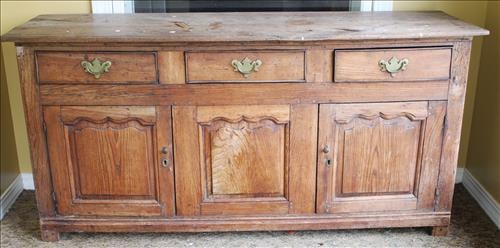 Very Old English Oak Sideboard (1 of 4)