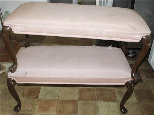 Matched Pair of Mahogany Hall Benches (1 of 2)