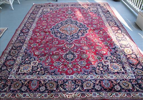 Multi colored handmade Persian rug, 8 ft. 2 in x 11 ft. 5 in. (1 of 4)