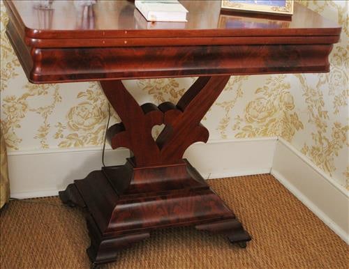 Mahogany Empire game table from Linden House (1 of 3)
