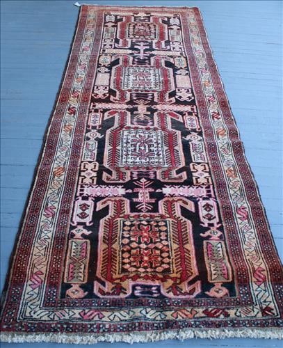 Handmade Persian hall runner by Meshkin, 3 ft. 10 in. x 10 ft. 6 in. (1 of 5)