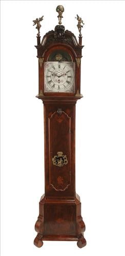 Late 18th, early 19th Century Dutch Walnut longcase musical clock (1 of 5)