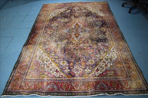 Tabriz handmade multicolor Persian rug , 6 ft.2 in. x 9 ft. 9 in (1 of 5)