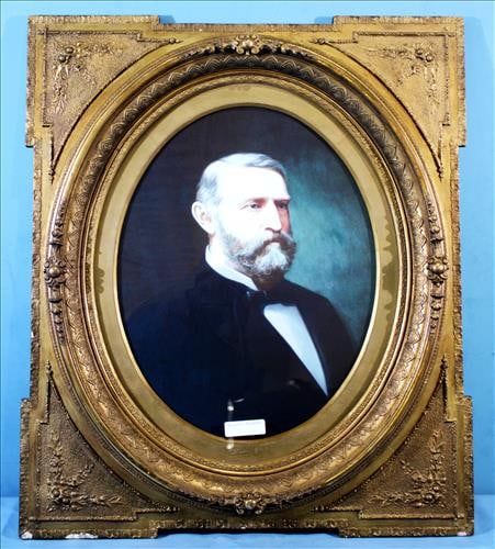 Framed print of distinguished antebellum gentleman, 36 x 31 (1 of 2)