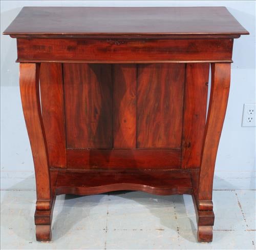 Small mahogany empire server with solid back (1 of 3)