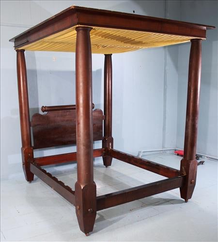 Solid mahogany empire 4 poster plantation bed (1 of 6)