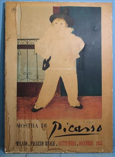 Authentic signed and dated Picasso art show poster, 55.5 x 39 (1 of 7)