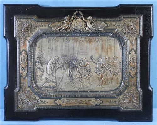 Leonard Morel bronze plaque, much ado about nothing, 21 x 35 (1 of 11)