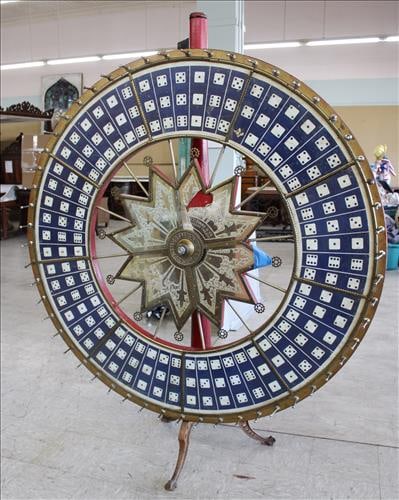Antique roulette wheel made by H.C. Evans Co. Chicago, IL. (1 of 7)