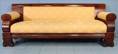 Mahogany Empire sofa with roll arms, excellent condition (1 of 5)