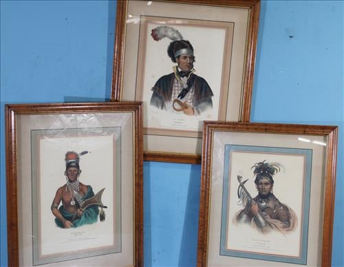 3 piece decorator prints of Historic Native Americans, 30 x 24 (1 of 7)