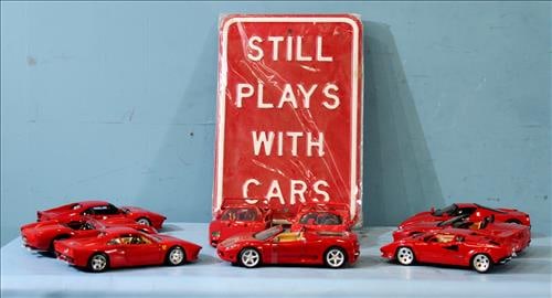 Lot of 9 die cast metal ferrari model and Lamborghini cars (1 of 4)