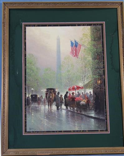 Limited edition print signed by artist Guy Harvey, 38 x 31 (1 of 4)