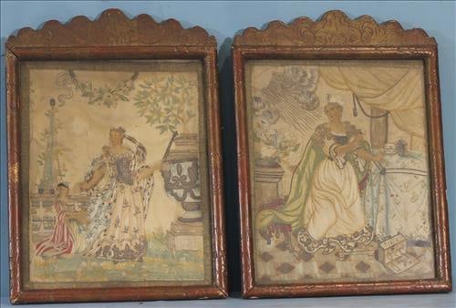 Handmade hanging needlepoints of European Royalty, 15 x 10 (1 of 3)