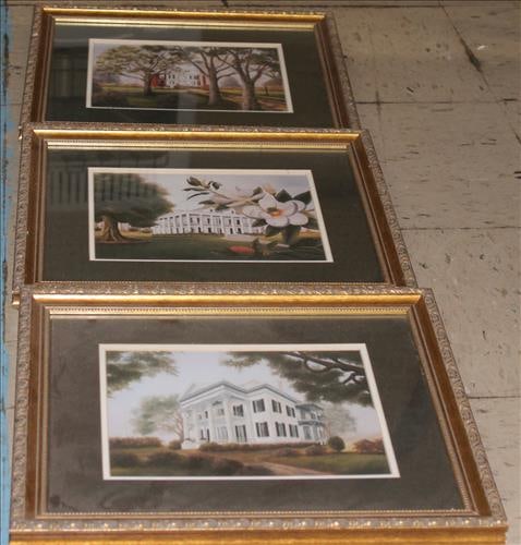 3  beautiful prints of famous Natchez, MS. Homes, 16 x 13 (1 of 4)