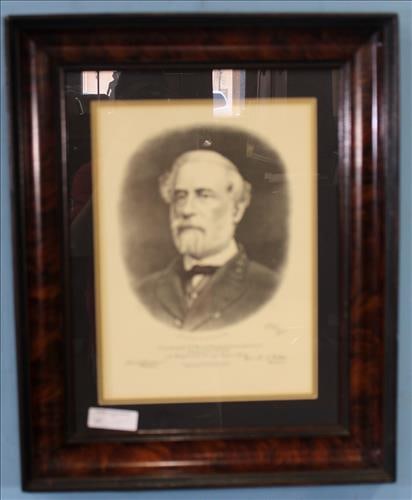 R.E. Lee print, originally printed 1870, sold for funds, 25 x 20 (1 of 3)