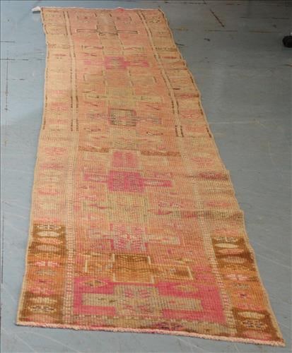 Oushak handmade hall runner, 2 ft. 3 in. x 10 ft. 10 in. (1 of 3)