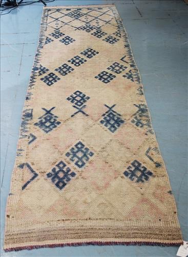 Handmade Turkish hall runner by Oushak, 2 ft. 10 in. x 12 ft. (1 of 3)