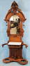 Walnut Victorian hall tree with white marble insert