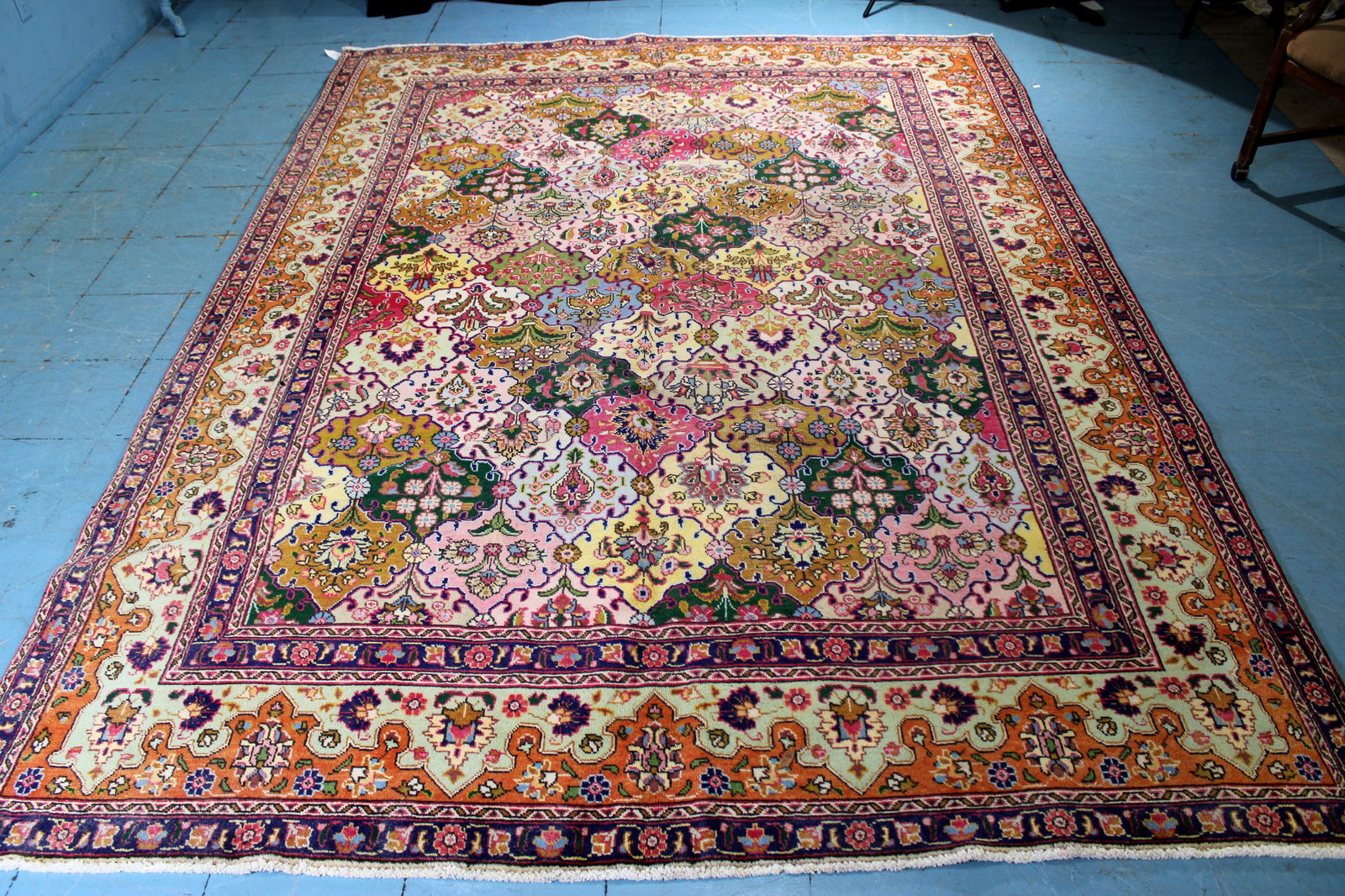 Handmade Tabriz Persian rug with pastel accents, 8 ft. x 11 ft. 2 in. (1 of 4)