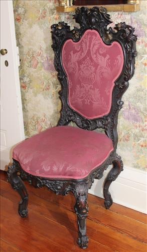 Tall back carved parlor chair by Alexandra  Roux (1 of 3)