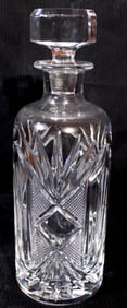 Heavy leaded crystal liquor decanter with good stopper